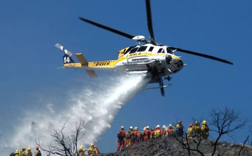 Požar na dalekovodu na granici BiH, potrebno angažovanje helikopterske jedinice