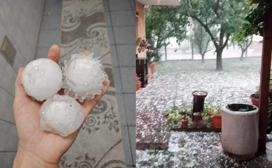 Olujno nevrijeme s gradom veličine oraha u Banjoj Luci: Pogledajte snimke iz ovog bh. grada