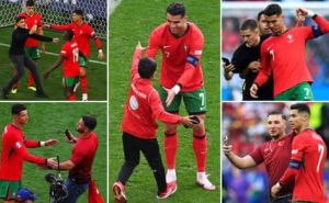Čak pet navijača utrčalo na teren tokom utakmice Portugala: Ovaj je bio najslađi