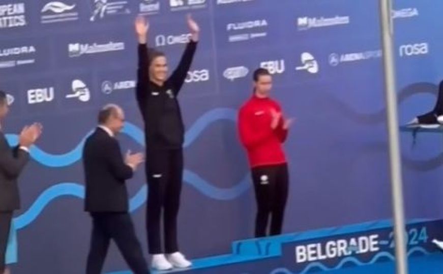 Pogledajte kako je beogradska publika reagovala nakon što je Lana Pudar primila srebrenu medalju