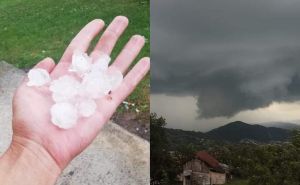 Snažno nevrijeme pogodilo bh. grad: Padao grad veličine oraha