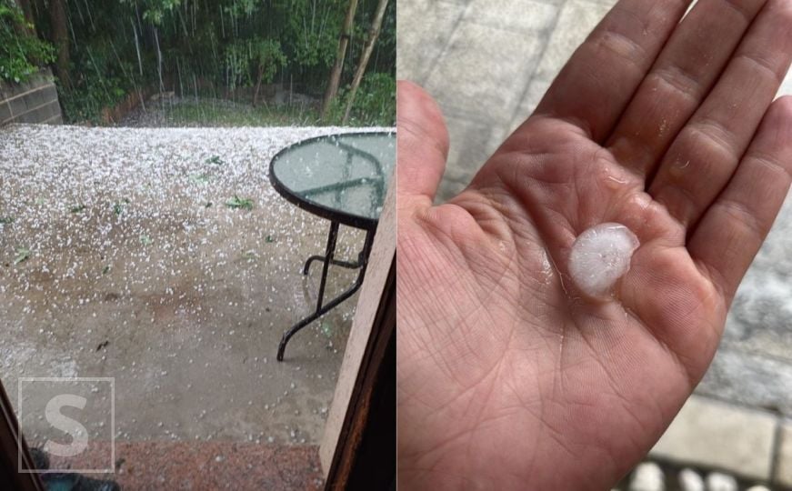 Pogledajte grad koji je padao u Sarajevu, veliko nevrijeme iznenadilo građane