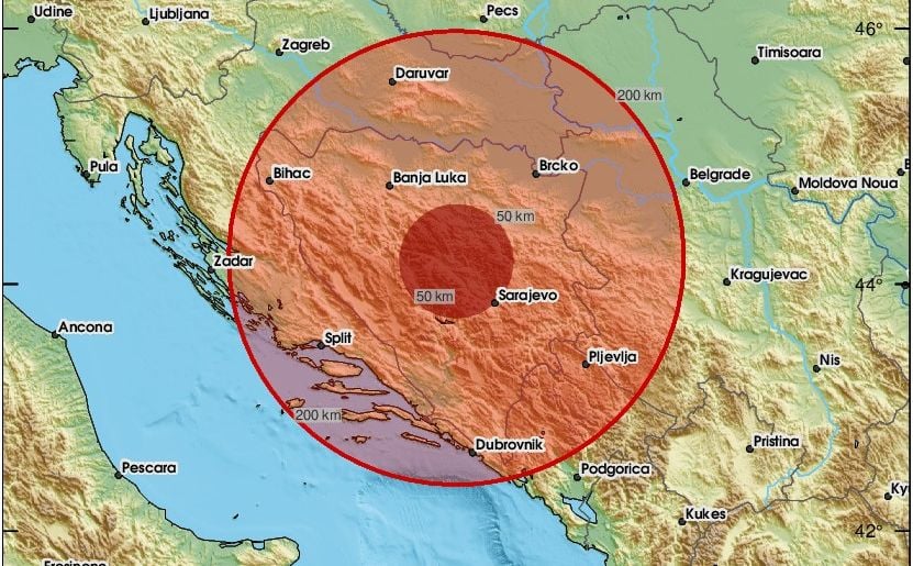 Zemljotres pogodio Bosnu i Hercegovinu: "Kratko, ali dobro zadrmao"