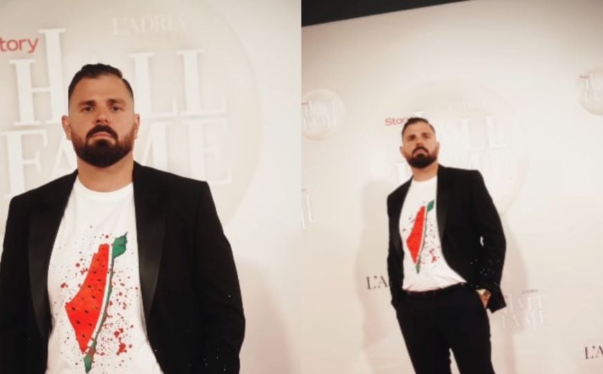 Simboličan dizajn majice Kristijana Iličića privukao pažnju na događaju: Glas za one koji pate