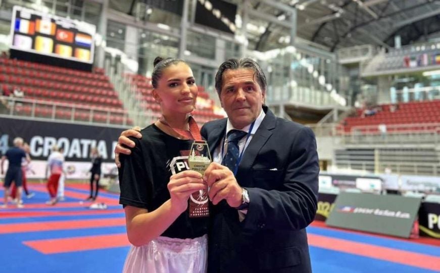 Bravo: Emina Sipović prvakinja Svjetske karate lige za mlade u Poreču