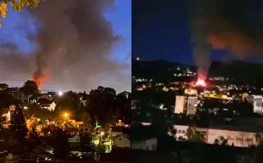 Izbio požar u Sarajevu: Vatrogasne ekipe na terenu
