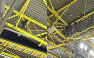 Procurio snimak drame u Dortmundu: Otkriveno ko je maskirani uljez na krovu stadiona