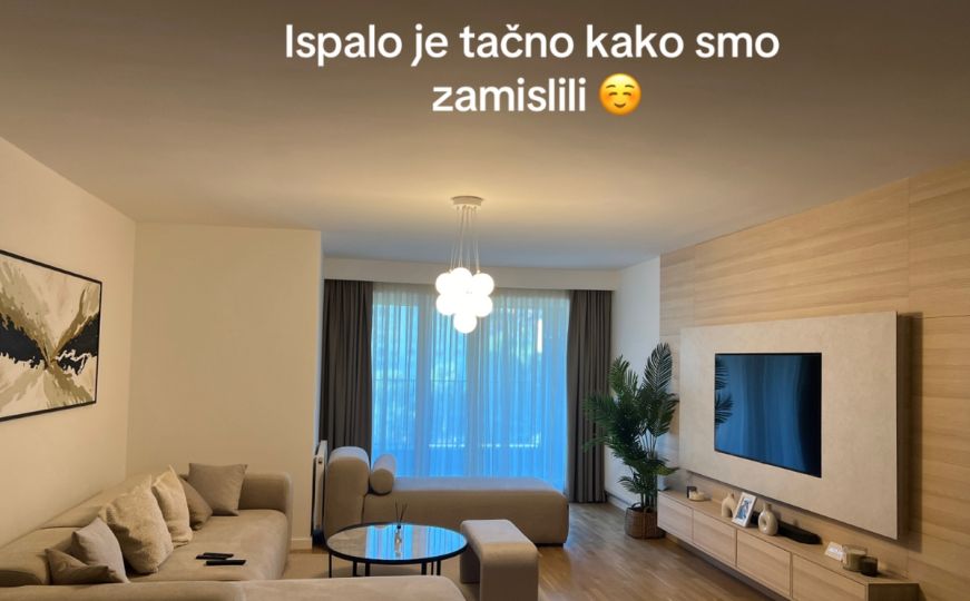 Supruga reprezentativca BiH podijelila slike stana u Sarajevu: 'Ispalo je tačno kako smo zamislili'