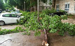Nevrijeme zahvatilo još jedan grad u BiH: Uništeni automobili i srušena stabla pod udarom oluje