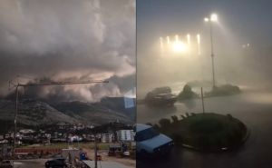 Apokaliptične scene u BiH: Uraganski vjetar i rekordne kiše pogađaju Hercegovinu