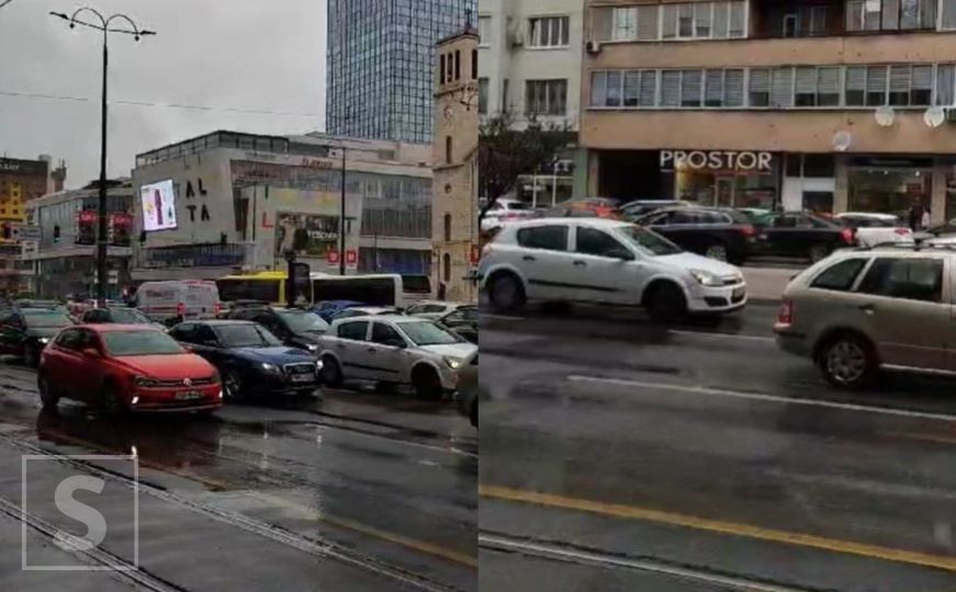 Pogledajte gužvu u centru Sarajeva u oba smjera: Stvorene duge kolone automobila