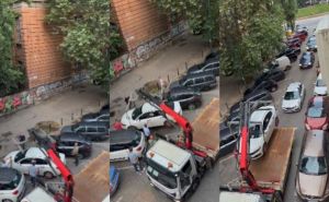 Pogledajte kako pauk diže automobil u centru Sarajevu
