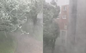 Superćelijska oluja pogodila Sloveniju: Snažan pljusak i jaki vjetrovi, vozači traže zaklon