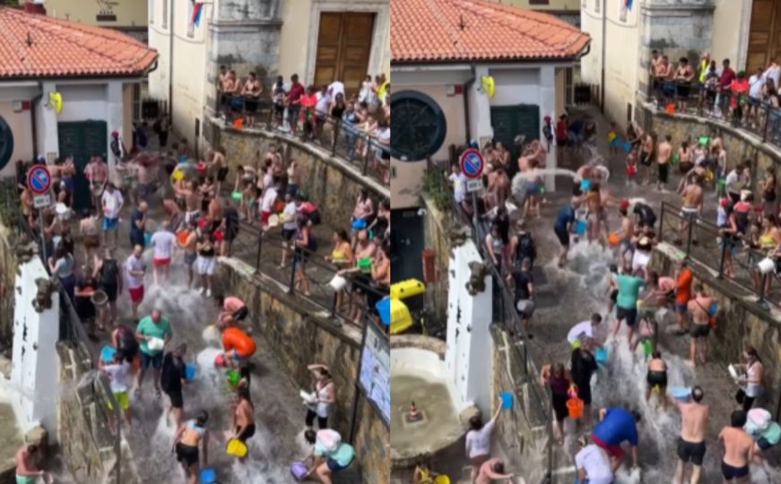 Zabava za sve: Pogledajte kako se Italijani na jugu zemlje osvježavaju tokom ljetnih vrućina