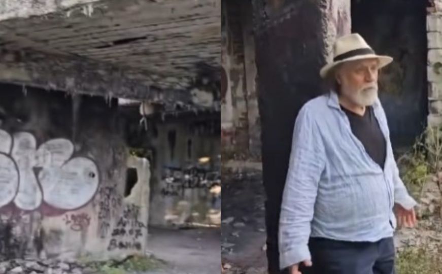Šerbedžija posjetio ruševine restorana na Trebeviću: Tu smo 1992. godine pokušali zaustaviti vrijeme