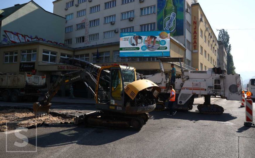 Pogledajte gradilište u centru grada: Počela obnova glavne sarajevske saobraćajnice