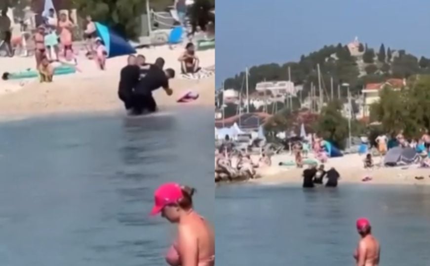Drama na plaži u Hrvatskoj: Muškarac (32) urlao, prijetio nožem i ukrao motor pa uletio u more