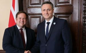 Denis Bećirović razgovarao s ministrom za Evropu Ujedinjenog Kraljevstva Stephenom Doughtyjem