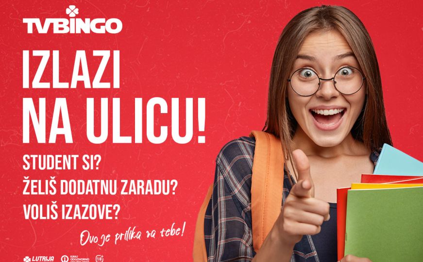 Lutrija BiH poziva studente da se pridruže uzbudljivom projektu "TV Bingo izlazi na ulice"