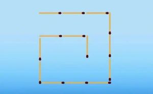 Brzi IQ test: Koje dvije šibice treba pomjeriti da dobijete dva kvadrata?