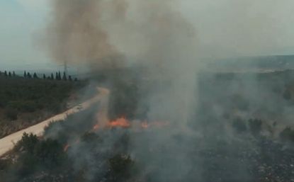 Pogledajte snimak iz zraka velikog požara u blizini Mostara