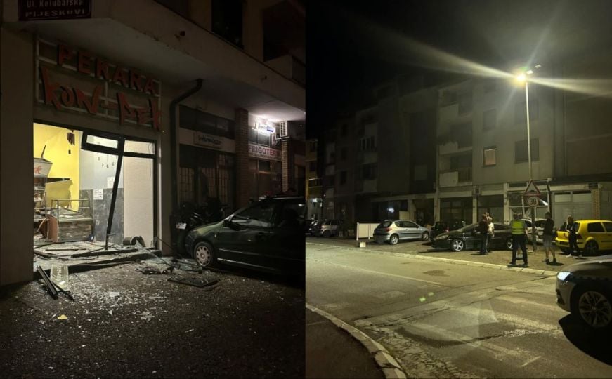 Nesreća u BiH: Pijani vozač oštetio 8 vozila i 4 izloga poslovnih prostora