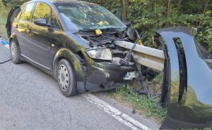 Jezive scene nakon nesreće na bh. cesti: Bankina prošla kroz automobil