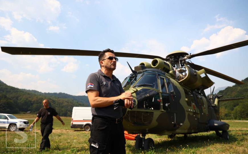 Helikopteri iz Srbije stigli na Tjentište: Zajedničkim snagama se gasi vatrena stihija