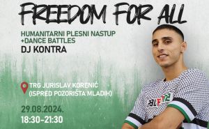 Humanitarni plesni nastup: Karim Azzam iz Palestine nastupa za sarajevsku publiku