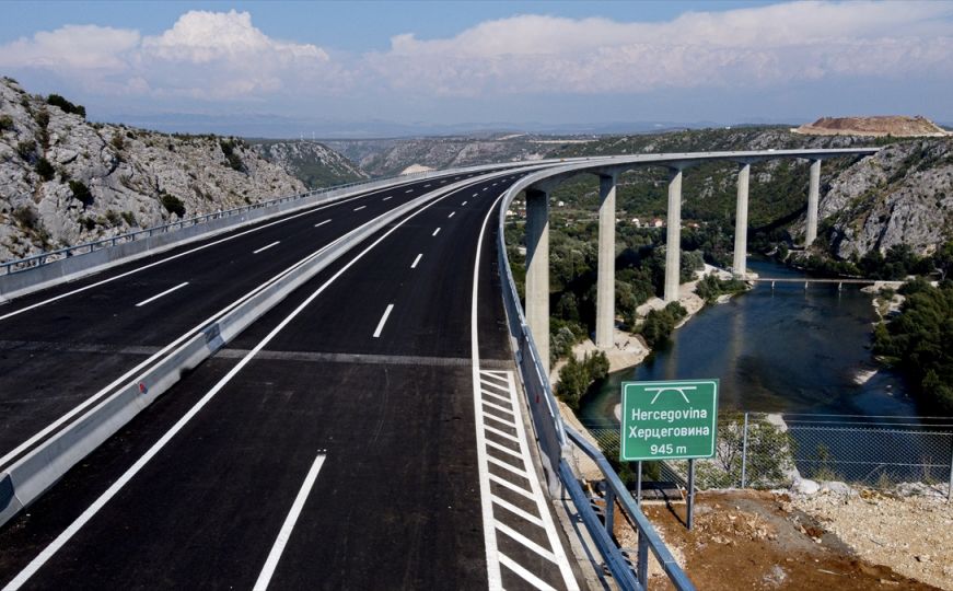 Evo koliko iznosi putarina na dionici Koridora Vc kroz tunel i most Hercegovina