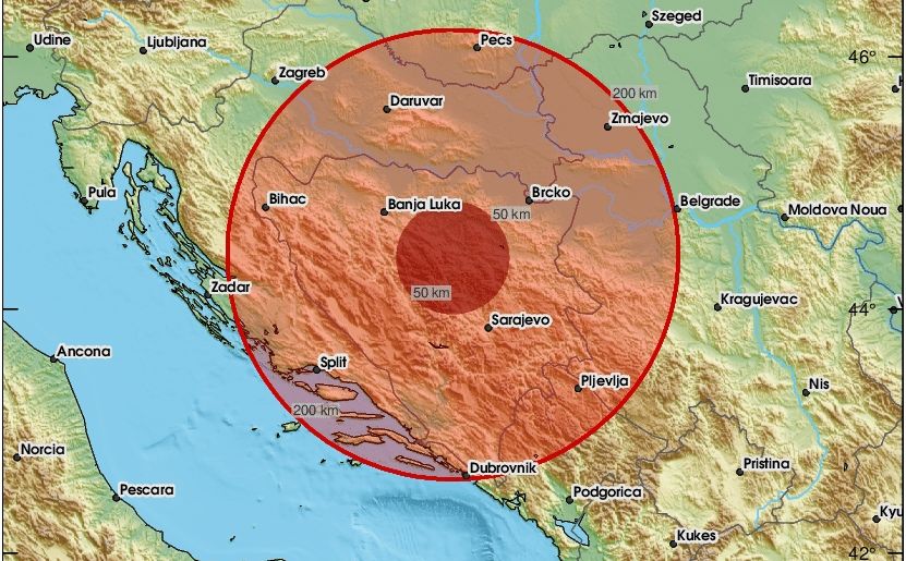 Zemljotres u Bosni i Hercegovini: "Osjetio se baš dobro"