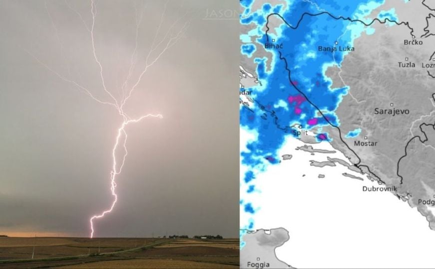 I BH meteo upozorio na nevrijeme koje dolazi: Pratite uživo kretanje oluje koja će zahvatiti BiH