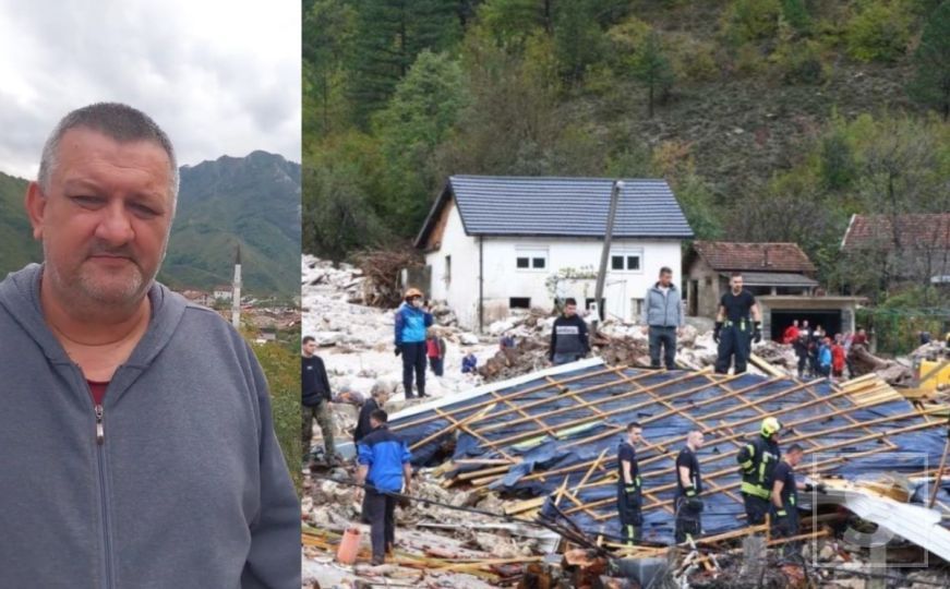 Novinar Nermin Bise se ponovo javio iz Jablanice: Ovo iza mene je nešto što se zvalo Donja Jablanica