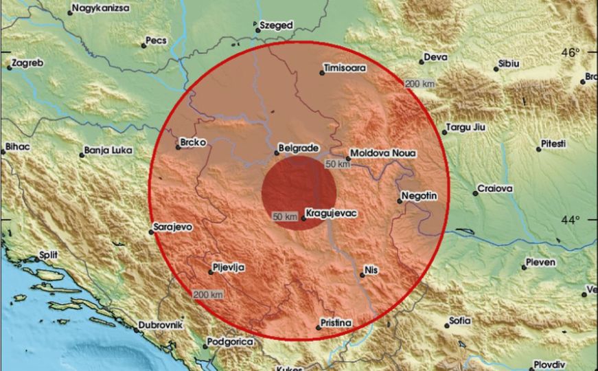 Zemljotres pogodio Srbiju: 'Baš je dobro zaljuljalo'