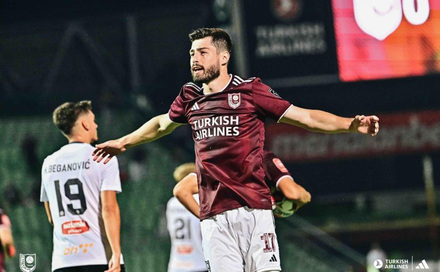 FK Sarajevo nemilosrdno postiže i treći gol: Odmah na početku poluvremena pogađaju mrežu