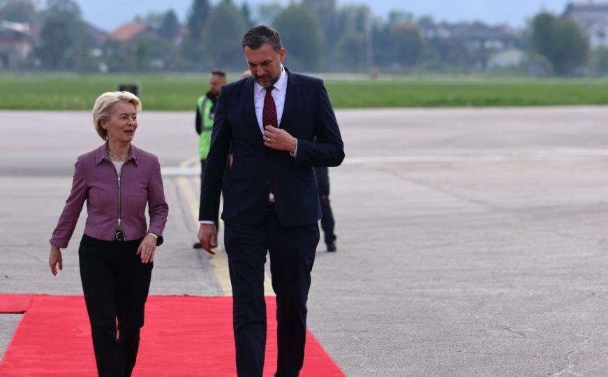 Ministar Konaković dočekao Ursulu von der Leyen: 'Zajedno oblikujemo bolju budućnost BiH'