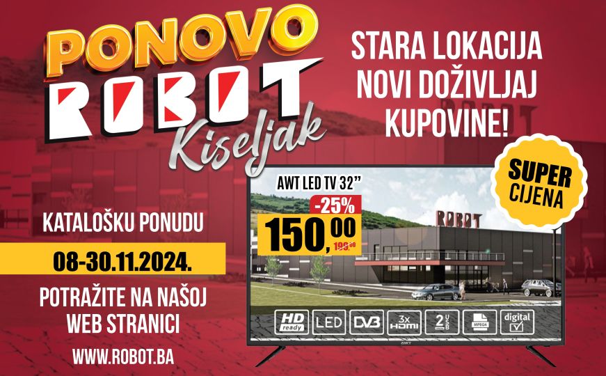 Akcija koja se ne propušta: Robot Kiseljak ponovo otvara svoja vrata