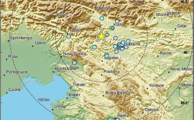 Zemljotres u Sloveniji, građani pišu: "Zgrada se tresla. Probudio nas je"