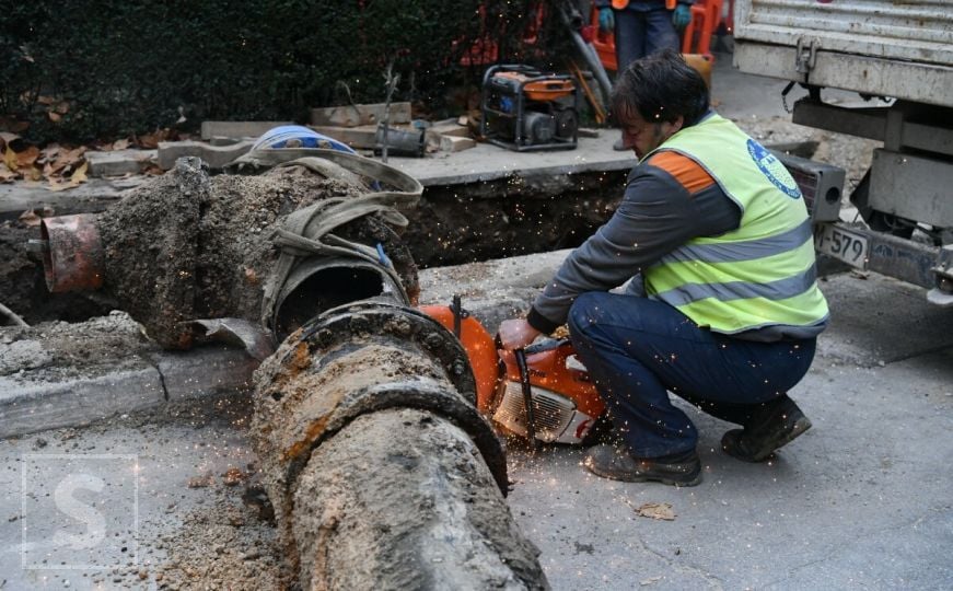 Važno obavještenje za građane Sarajeva: U ovim ulicama će biti radovi na vodovodnoj mreži