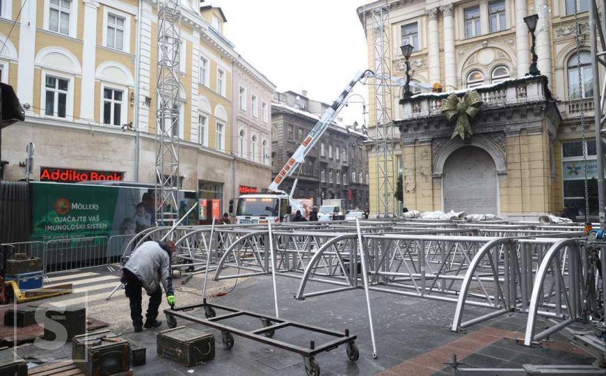 Pripreme za javni doček Nove godine u Sarajevu se privode kraju