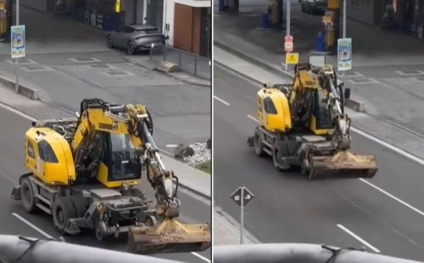 Muškarac u Njemačkoj ukrao bager, zabijao se u automobile: Policija ga ubila