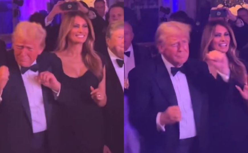 Viralan snimak na društvenim mrežama: Rasplesani Donald i Melania Trump na dočeku Nove godine