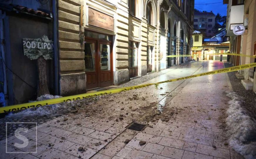 Oprez: Ponovo se obrušila fasada u Sarajevu