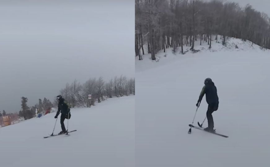 Bjelašnica je planina za sve: Pogledajte snimak muškarca koji pomjera granice