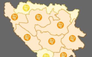 Upaljen narandžasti meteoalarm za veći dio BiH: Nestat će struje, moguće poplave...