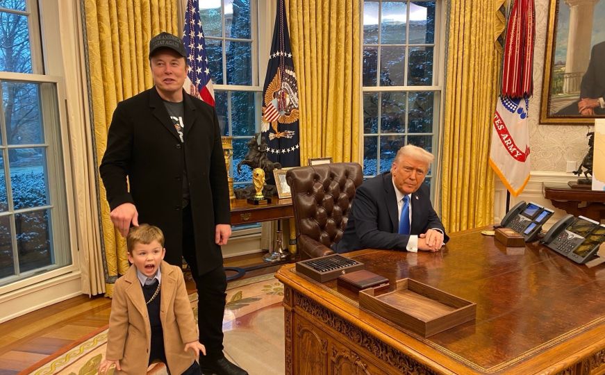 Musk doveo sina kod Trumpa u Bijelu kuću: Mališan izvodio vragolije i priredio ludu zabavu