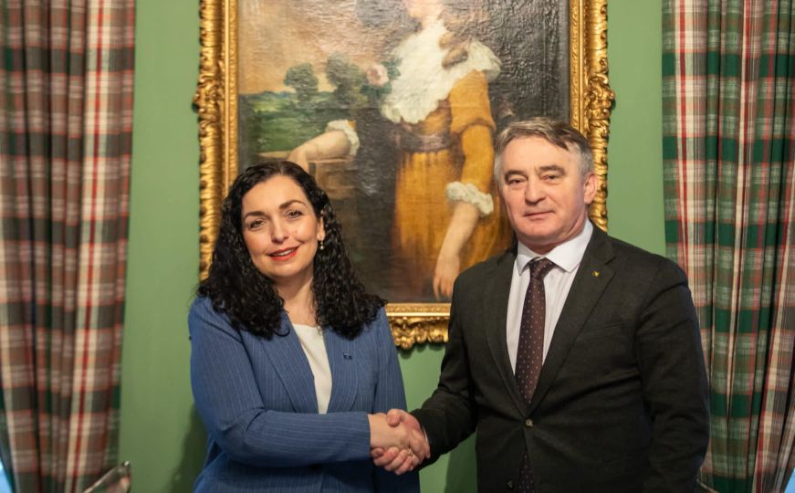 Razgovor u Minhenu:  Vjosa Osmani i Željko Komšić o jačanju veza BiH i Kosova