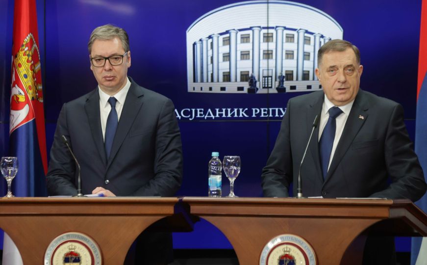 Dodik u društvu Vučića vrijeđao BiH: "Propala zemlja. Ništa od nje nema"