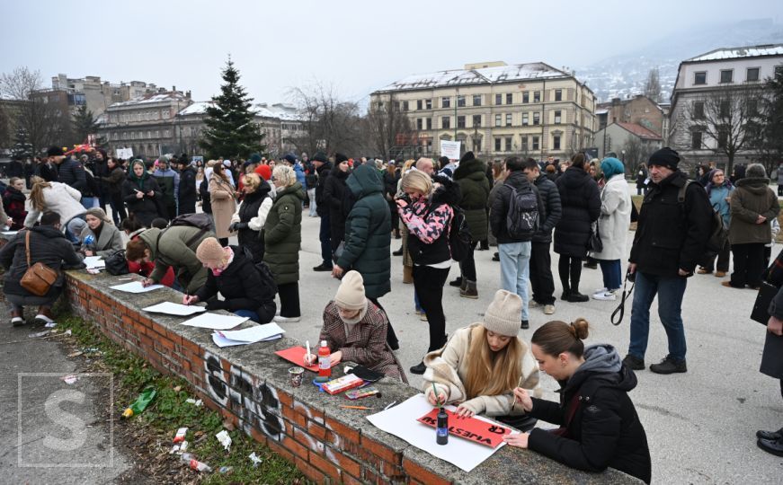 Hanadi Maslo na protestu u Sarajevu: Vlasti moraju reagovati. Razočarana sam slabim odzivom građana