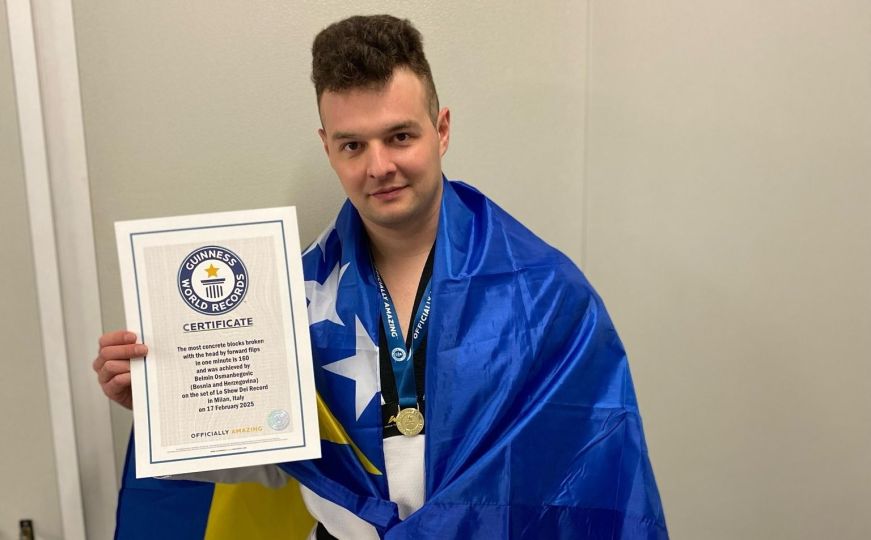 Ponos BiH: Sportista Belmin Osmanbegović oborio Guinnessov rekord